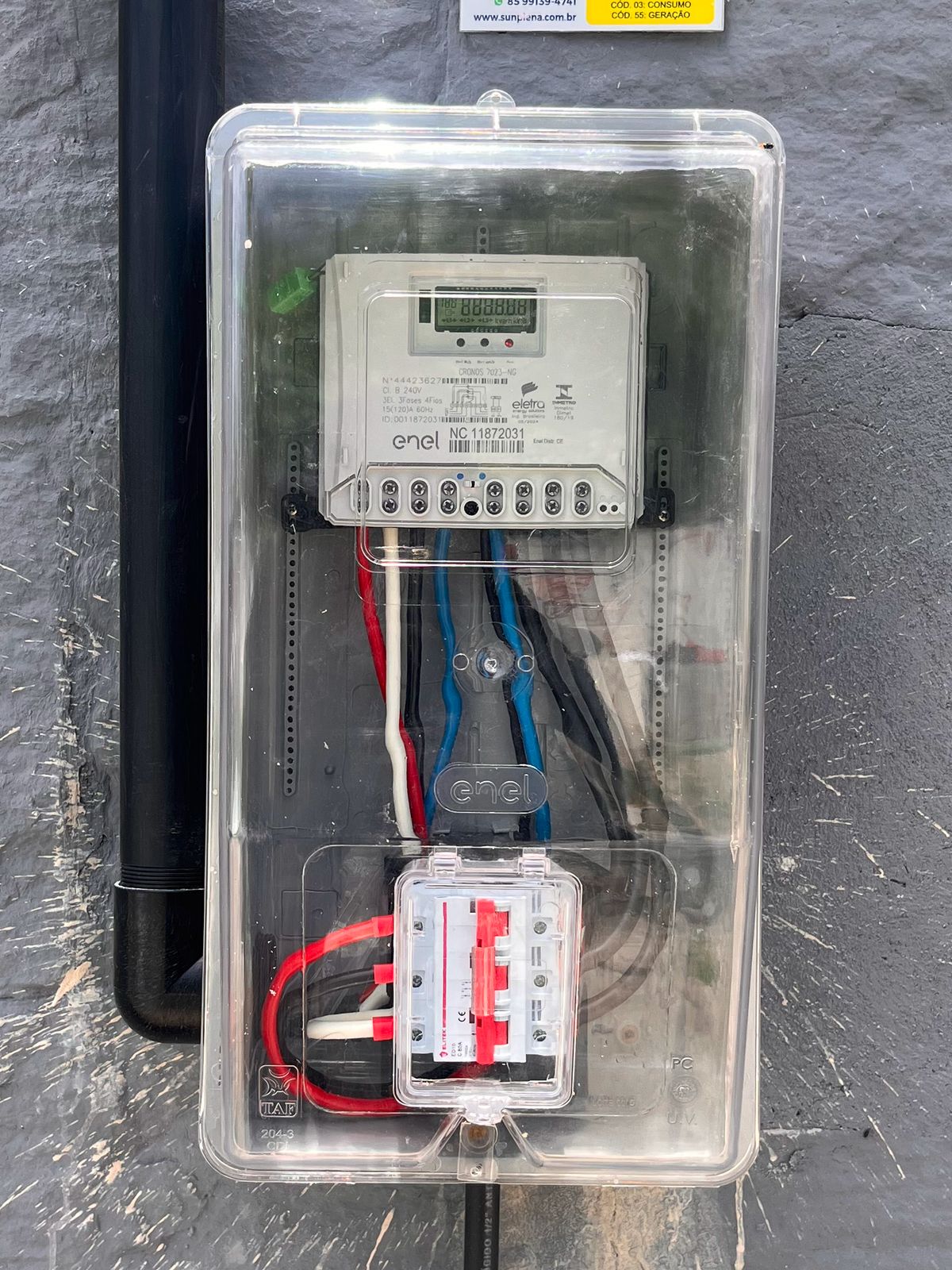 Padrão de energia executado pela Virto Elétrica